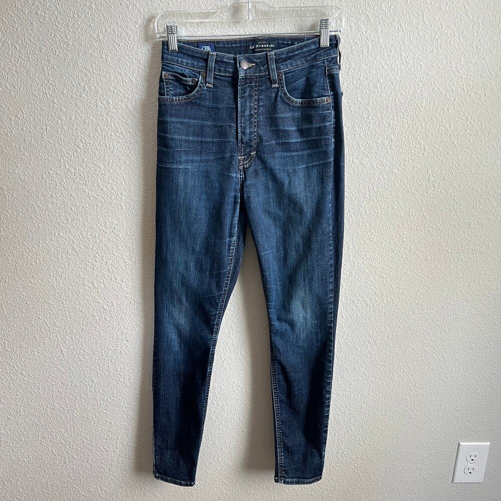 Lucky Brand Bell Skinny High Rise Jeans Women's 4/27 Dark Wash Stretch